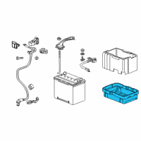 OEM 2013 Honda Odyssey Box, Battery Diagram - 31521-TK8-A00