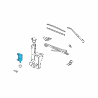 OEM 2007 Hummer H2 Washer Pump Diagram - 88944337