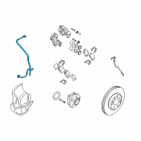 OEM 2007 Hyundai Santa Fe Sensor Assembly-Abs Front Wheel , L Diagram - 95670-2B000