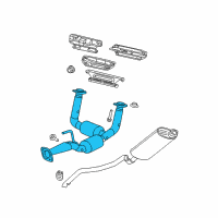 OEM 2007 Jeep Commander Converter-Exhaust Diagram - 52124305AC