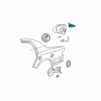 OEM 2003 Mercury Grand Marquis Release Solenoid Diagram - F3AZ-5428610-B