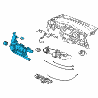 OEM 2020 Honda Fit Panel, Heater Control *NH900L* (NEUTRAL BLACK) Diagram - 79550-T5R-A01ZA