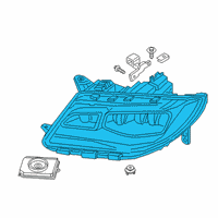 OEM Ford Fusion Composite Assembly Diagram - HP5Z-13008-R