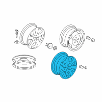 OEM Honda CR-V Disk, Aluminum Wheel (17X6 1/2J) (Tpms) (Hitachi) Diagram - 42700-SWA-A82