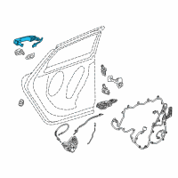 OEM 2015 Chevrolet Impala Handle, Outside Diagram - 13590295