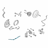 OEM 2010 Kia Forte Koup Brake Hose, Left Diagram - 587371M300