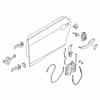 OEM 2015 BMW i3 Bowden.Cable, Outside Door Handle Front Diagram - 51-21-7-265-078