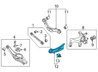OEM 2022 Kia Seltos Arm Assembly-Rr Trailing Diagram - 55270Q5500