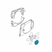 OEM 1999 Dodge Dakota Clutch-Fan Diagram - 52029767AA