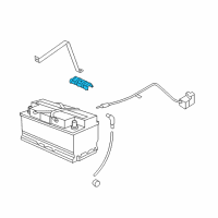 OEM 2014 BMW ActiveHybrid 7 Battery Hold Downs Diagram - 61217578828