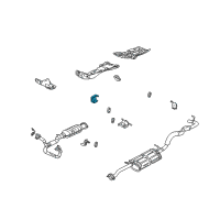 OEM 1999 Chevrolet S10 Bracket Asm-Catalytic Converter Front Hanger Diagram - 15023066