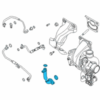 OEM 2022 Ford Escape Oil Outlet Tube Diagram - K2GZ-6L092-A