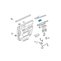 OEM Honda Pilot Switch Assembly, Power Window Master Diagram - 35750-SZA-A11