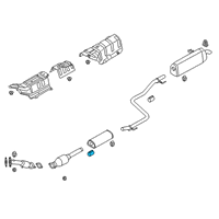 OEM 2019 Kia Forte Clamp-Exhaust Pipe Diagram - 28641C8486