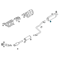 OEM 2021 Hyundai Venue Hanger-Exhaust Pipe Diagram - 28780-M6000
