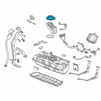 OEM 2016 Cadillac ELR Fuel Pump Assembly Retainer Diagram - 20940378