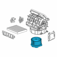 OEM 2019 Honda Accord Motor Assembly, Fan Diagram - 79310-TVA-A02