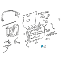 OEM Cadillac Trunk Lid Switch Diagram - 23389904