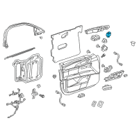 OEM 2019 Cadillac CT6 Mirror Switch Diagram - 23311357