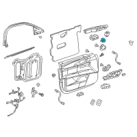 OEM Cadillac Lock Switch Diagram - 22990480