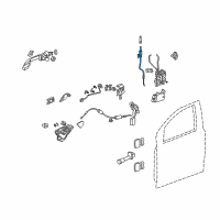 OEM 2008 Honda Odyssey Cable Assembly, Left Front Door Latch Diagram - 72173-SHJ-A01