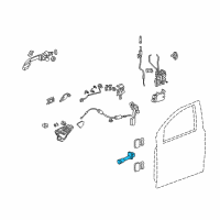 OEM 2006 Honda Odyssey Checker, Left Front Door Diagram - 72380-SHJ-A01