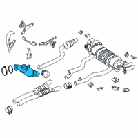 OEM 2017 BMW M760i xDrive Catalytic Converter Diagram - 18-32-8-663-514