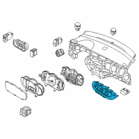 OEM 2014 Kia Rio Control Assembly-Heater Diagram - 972501W010