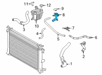 OEM Toyota Prius By-Pass Pipe Diagram - 16502-37040