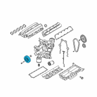 OEM 2005 Dodge Ram 1500 DAMPER-CRANKSHAFT Diagram - 5037551AB