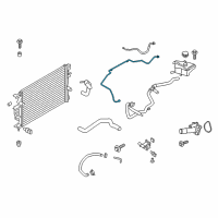 OEM Lincoln Overflow Hose Diagram - DG9Z-8A365-F