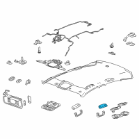 OEM Cadillac CT6 Reading Lamp Assembly Diagram - 23233009