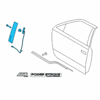 OEM 2020 Ford F-250 Super Duty Applique Diagram - FL3Z-1520555-AB