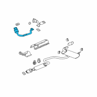 OEM Pontiac G6 Converter & Pipe Diagram - 25837669