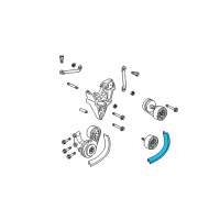 OEM 1993 Chevrolet S10 Belt, Fan & Water Pump & A/C Compressor & Generator & P/S Pump Diagram - 10179286