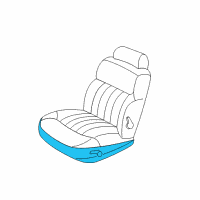 OEM 1998 Dodge Intrepid Seat Cushion Pad Diagram - RB881AZAA