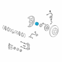 OEM 2010 Honda Fit Bearing Assembly, Front Hub Diagram - 44300-TK6-A01