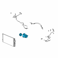 OEM 2007 Chevrolet Cobalt Compressor Diagram - 15893104