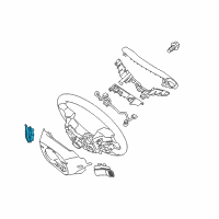 OEM 2018 Hyundai Sonata Paddle Shift Switch Assembly, Right Diagram - 96780-C2000-4XZ