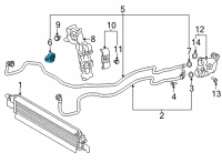 OEM 2021 Toyota GR Supra Outlet Tube Clamp Diagram - 32923-WAA01