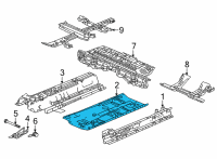 OEM Honda Civic FLOOR SET, R- FR Diagram - 65111-T20-305ZZ