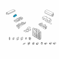 OEM Mercury Junction Block Diagram - 8L8Z-14448-A