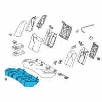 OEM 2018 Toyota Camry Seat Cushion Pad Diagram - 71503-33130