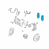 OEM 2007 Nissan 350Z Front Brake Pads Kit Diagram - D1060-CD00C