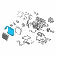 OEM Lincoln Evaporator Core Diagram - GV6Z-19850-AA