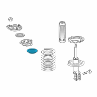 OEM Cadillac Seville Insulator, Front Spring Upper Diagram - 22189860