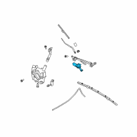 OEM Infiniti Motor Assy-Windshield Wiper Diagram - 28810-JK60B