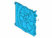 OEM 2021 Toyota Mirai Fan Assembly Diagram - 16360-77040