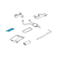 OEM 1998 Dodge B2500 Shield-Heat Diagram - 55347453AD