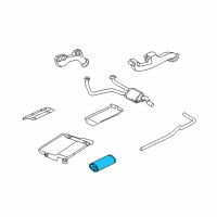 OEM Dodge B2500 Muffler Diagram - 52019423